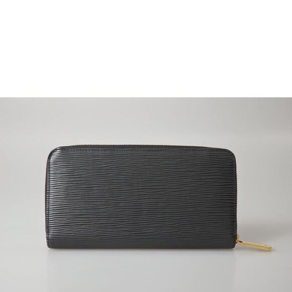 Louis Vuitton Zippy Wallet Black Leather